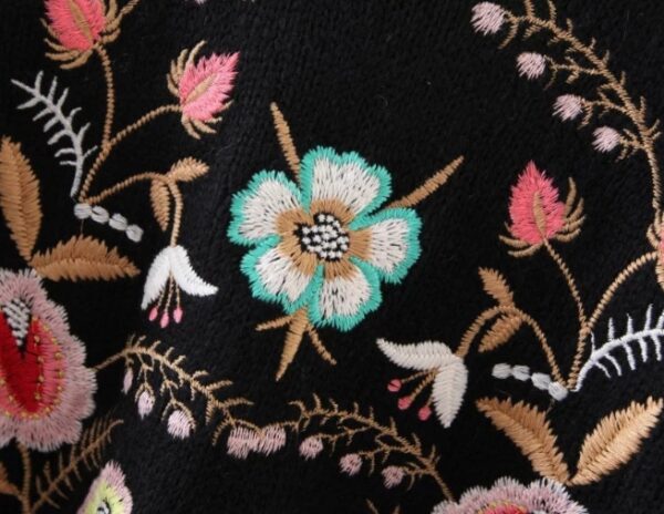 Women Sweater Fashion Floral Embroidery Pullover Streetwear Sweaters - Image 2