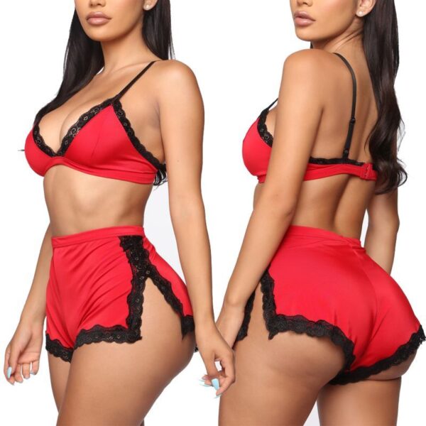 Women Sexy Sleepwear Lingerie Lace Bra - Image 6