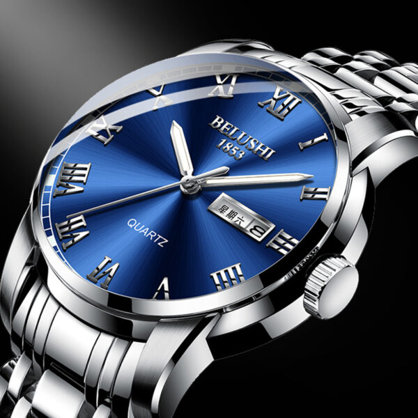 Men's Full-automatic Waterproof Refined Steel Belt Quartz Watch - Image 2