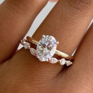 Simulation Moissanite Big Diamond Diamond Ring For Women