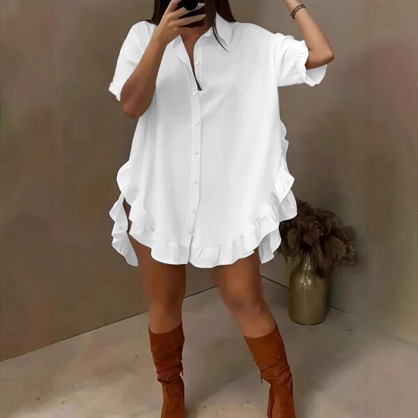 Spring And Summer Shirt Loose Solid Color Women's Clothing - Image 10