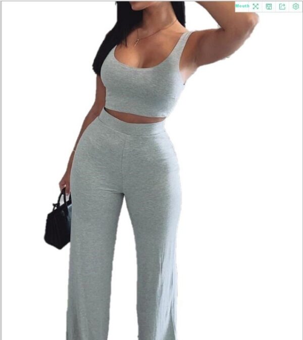 Trousers Casual Sports Basic Suit - Image 2