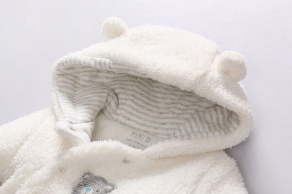 Baby clothes lamb winter cotton padded clothes baby newborn baby skin thickening climb Siamese clothes cotton - Image 9