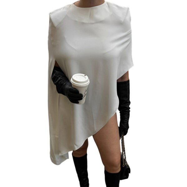 Women's Elegant Lady Cape Sleeveless Top - Image 3