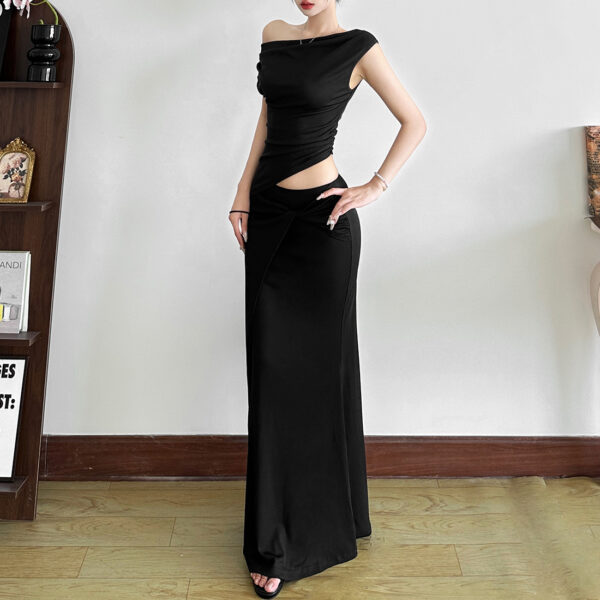 European And American Adult Lady Like Woman Style Slim Fit Dress - Image 3