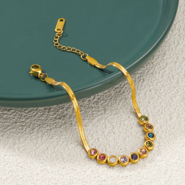 High-grade Accessories All-match Titanium Steel Blade Chain Bracelet - Image 2