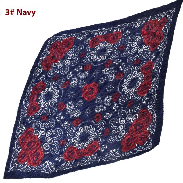 Fashion Retro Rose Pattern Large Kerchief - Image 3