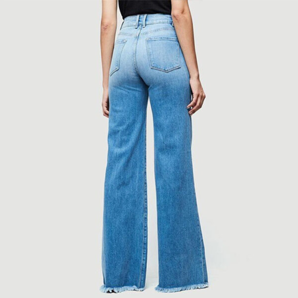 Slim fit flared trousers denim trousers - Image 2
