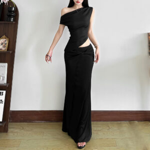 European And American Adult Lady Like Woman Style Slim Fit Dress