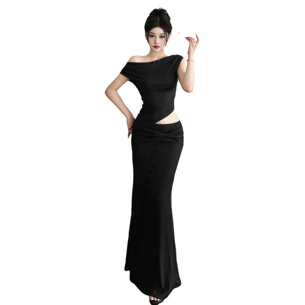 European And American Adult Lady Like Woman Style Slim Fit Dress - Image 4
