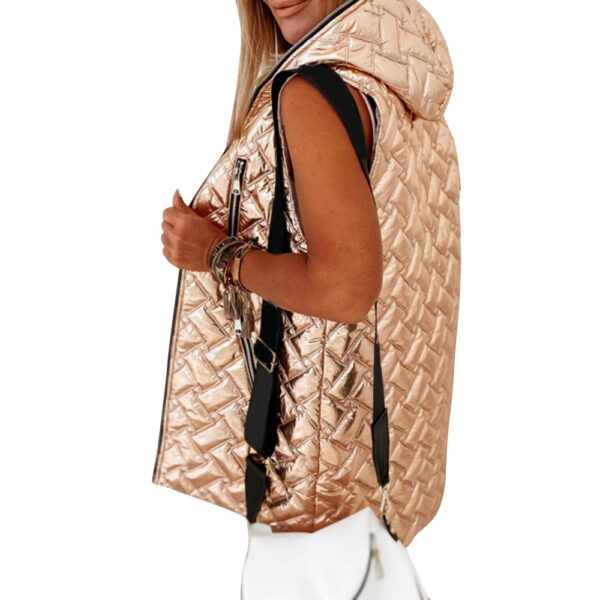 Winter Warm Vest Jackets Solid Colour Long Hoodies Coats - Image 3