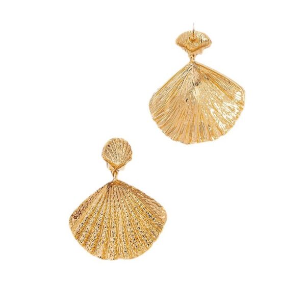European And American Ins Cold Style Beach Shell Earrings Female Niche Personality Hip Hop - Image 5