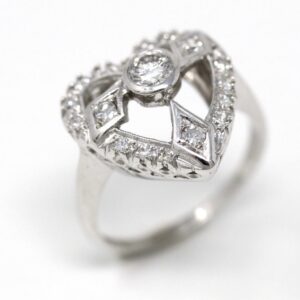 Fashionable All-match Heart-shaped Women's Ring