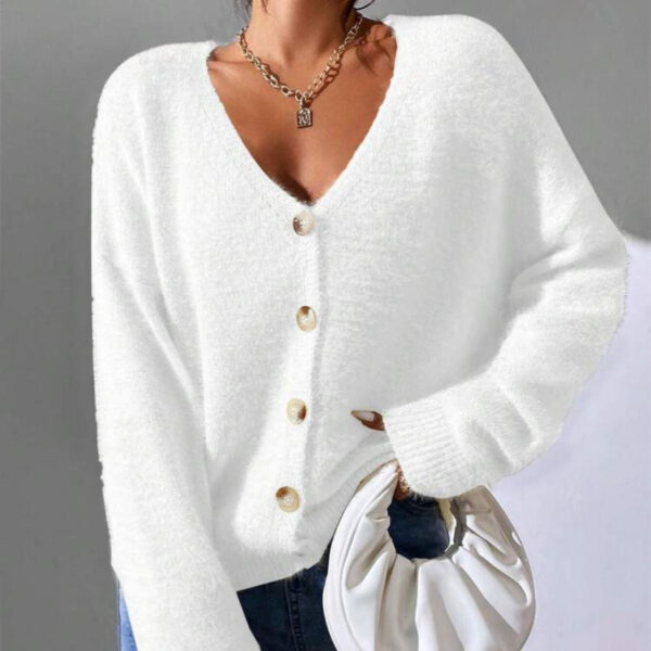Imitation Mink Knitted Cardigan European And American Style Ladies - Image 2