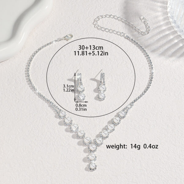 European And American Rhinestone Suit Necklace For Women - Image 3