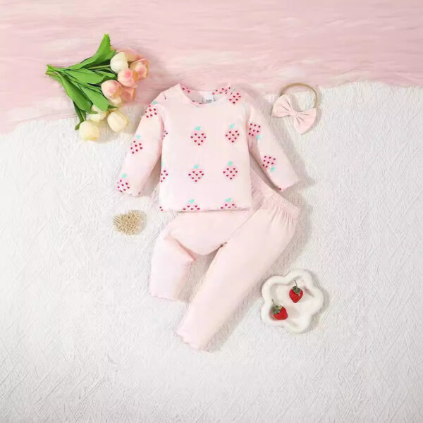 Infant Printing 3-piece Set Suit - Image 6