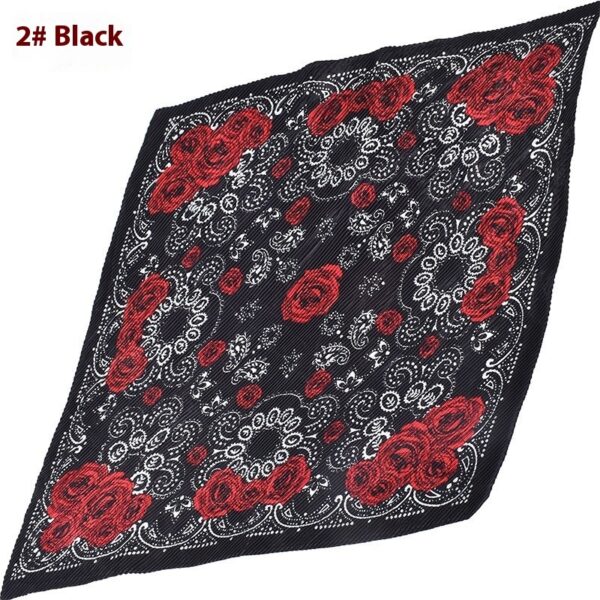 Fashion Retro Rose Pattern Large Kerchief - Image 6