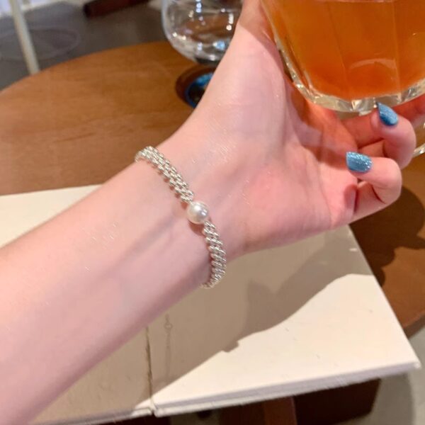 Vintage Pearl Bracelet Female Ins Style High Sense - Image 2