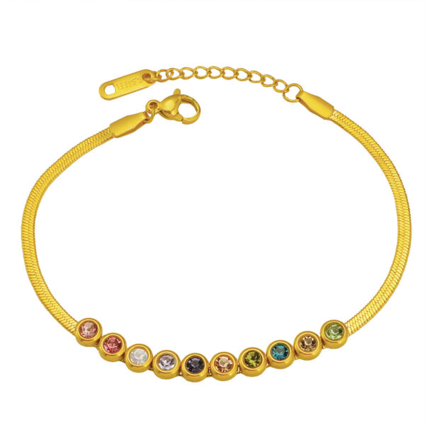High-grade Accessories All-match Titanium Steel Blade Chain Bracelet - Image 3