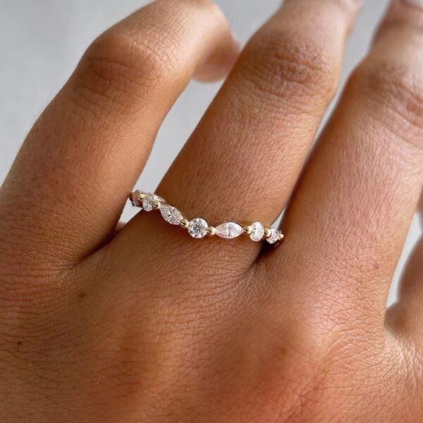 Simulation Moissanite Big Diamond Diamond Ring For Women - Image 3