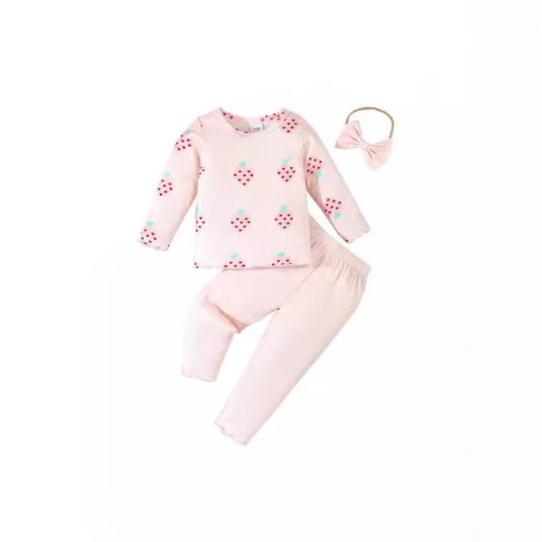 Infant Printing 3-piece Set Suit - Image 7