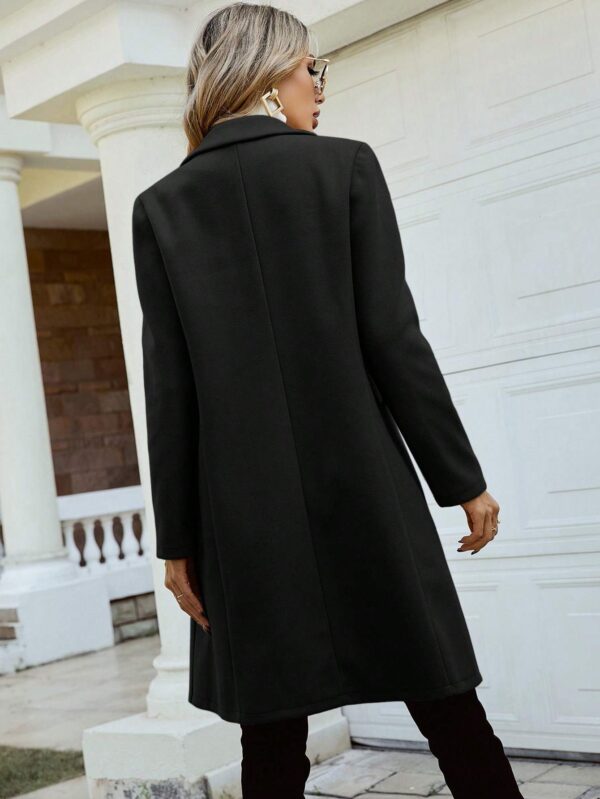 Clasi Double Breasted Lapel Collar Overcoat - Image 3
