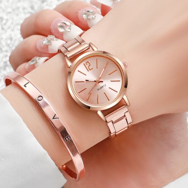 Women's Minimalist Casual Versatile Watch Bracelet Set - Image 6