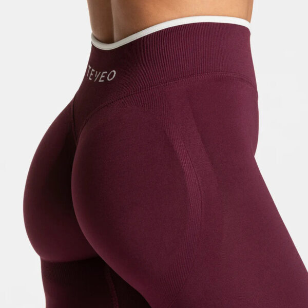 High Waist Workout Hip Lifting White Edge Wicking Sweatpants - Image 4