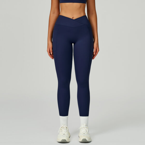 High Waist Yoga Pants Fitness Outdoor Sports Running Tights - Image 2