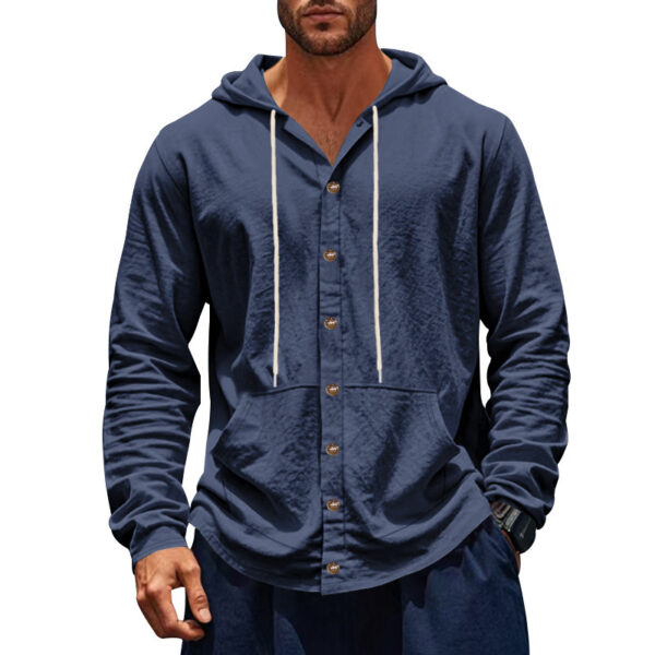 Spring And Autumn American Style Loose Men's Shirt Loose - Image 6