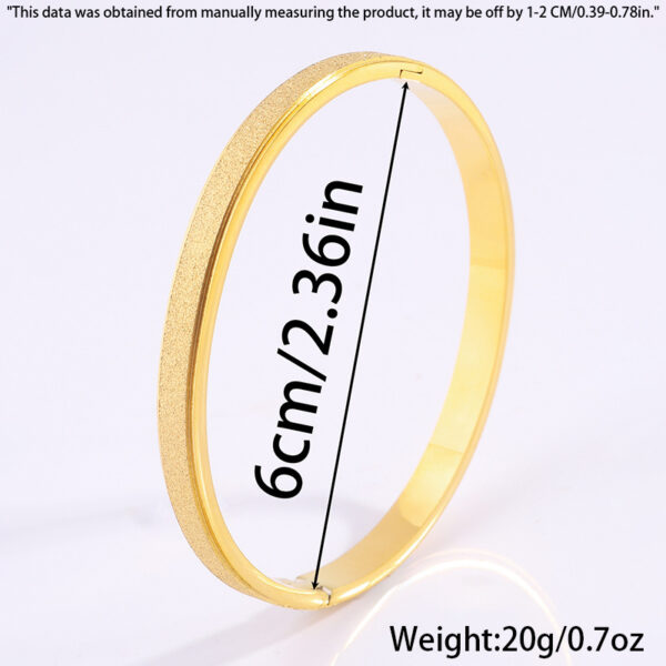 Titanium Steel Bracelet Starry Alluvial Gold Fading - Image 4