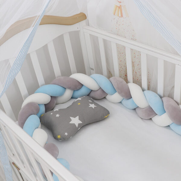 Baby Bumper Bed Braid Knot Pillow Cushion Bumper for Infant cuna Bebe lit Crib Protector Cot Bumper Room Decor - Image 3