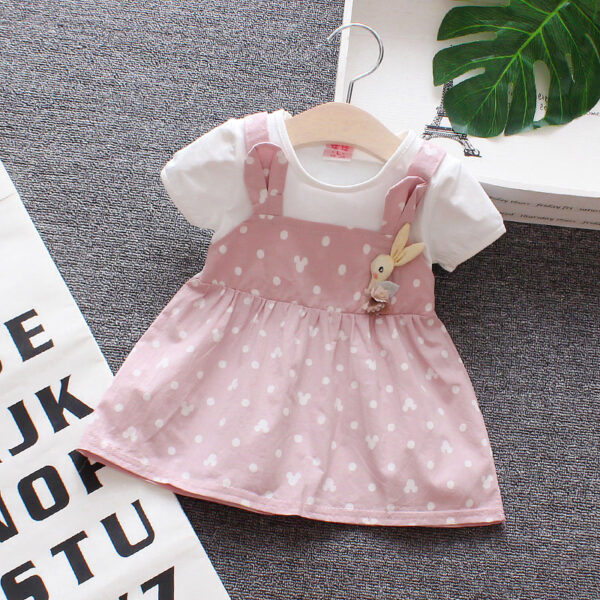 Summer Cute Cartoon Baby Princess Birthday Party Mesh Dresses - Image 5