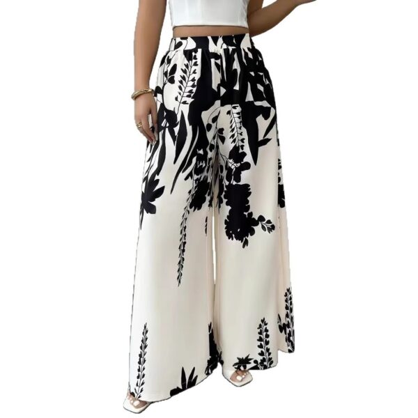 Fashion Printing Lace-up Waist-controlled Slimming Women's Casual Pants - Image 6