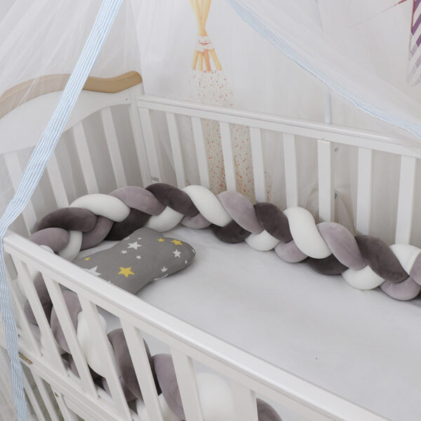 Baby Bumper Bed Braid Knot Pillow Cushion Bumper for Infant cuna Bebe lit Crib Protector Cot Bumper Room Decor - Image 2
