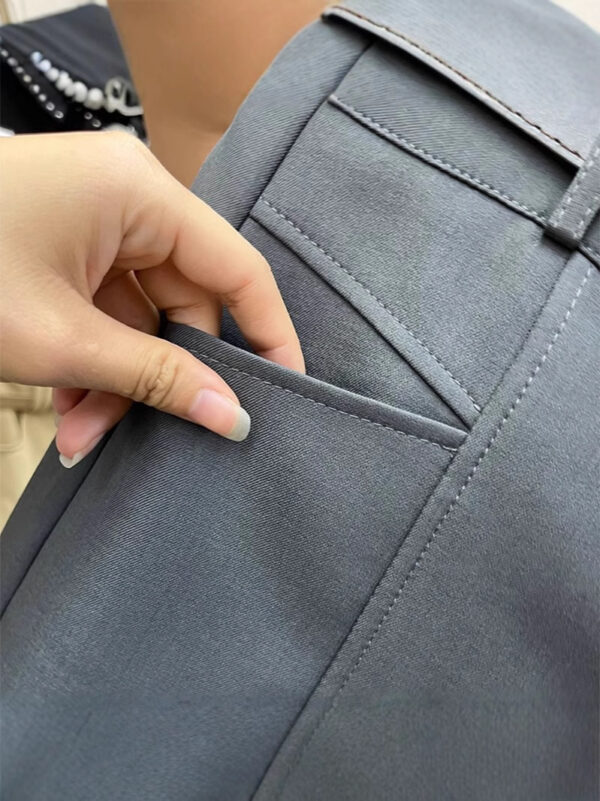 Fashionable Elegant Slimming High Waist Black Casual Shorts - Image 5