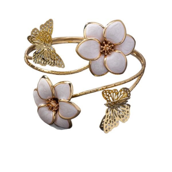 Fashion Flower Butterfly Cold Wind Women's Bangle - Image 3