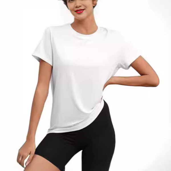 European And American Sports Top Round Neck Loose T-shirt - Image 9