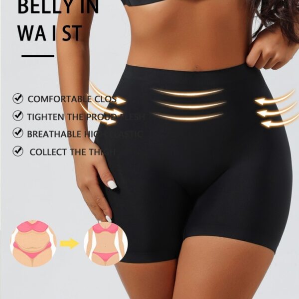 Mid-waist Boxer Seamless Body Shaping Boxer Safety Pants For Women - Image 8