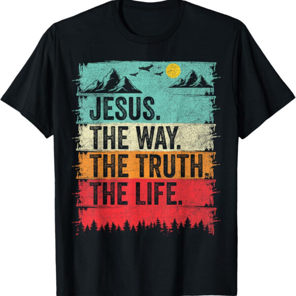Christian T Shirt Women Men Kids The Way Truth - Image 9