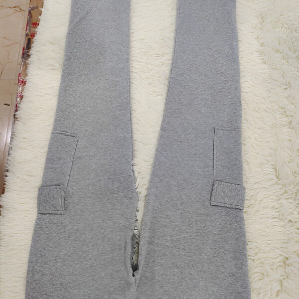 Women's Solid Color Straight Leg Pants - Stretchy Drawstring Waist With Dual Pockets Casual Trousers For Spring&Fall - Image 9