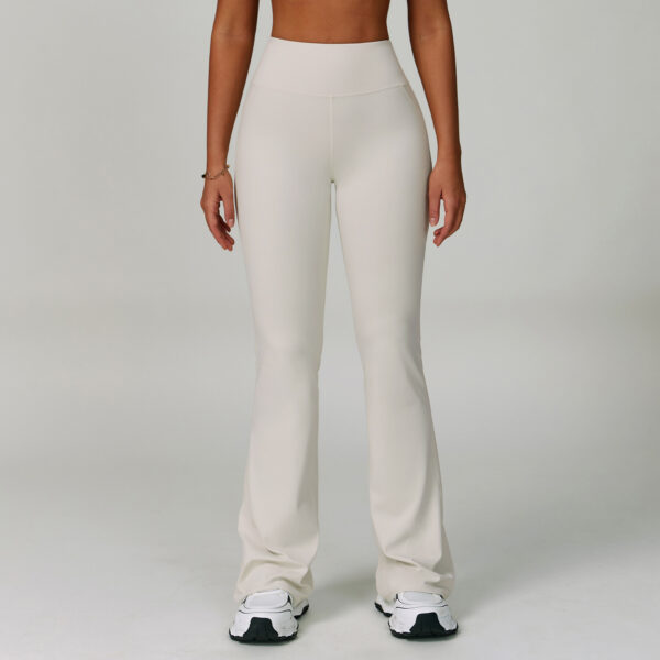 Sports High Waist Hip Lift Wide Leg Outerwear Bell-bottom Pants - Image 6