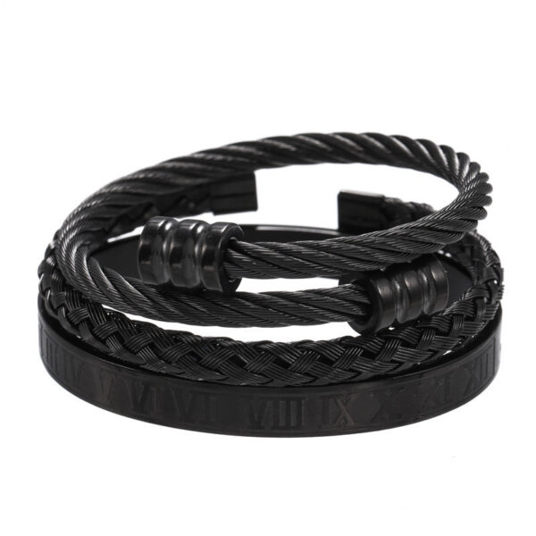 Titanium Steel Bracelet Suit Punk Creative Personality Roman - Image 4