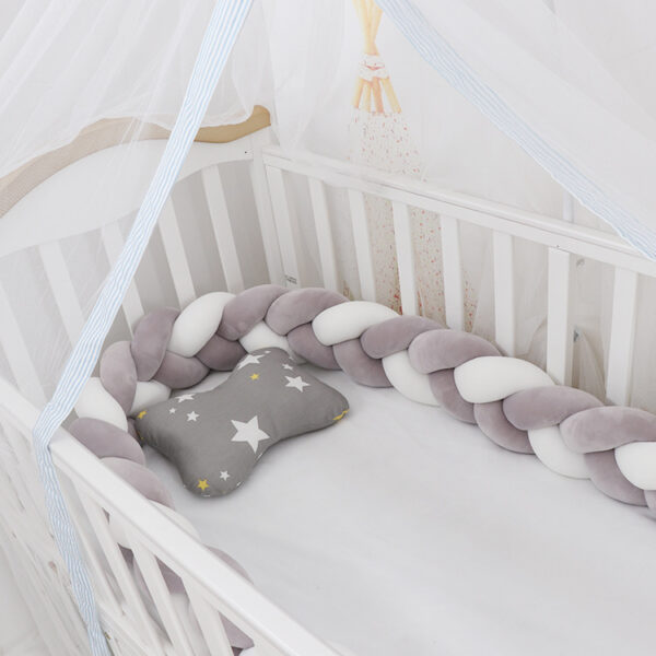 Baby Bumper Bed Braid Knot Pillow Cushion Bumper for Infant cuna Bebe lit Crib Protector Cot Bumper Room Decor - Image 6