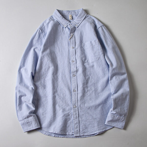Retro Simple Casual Base Men's Long Sleeve - Image 4