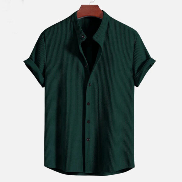 Short Sleeve Loose Shirt Top Summer Mens Clothing - Image 9