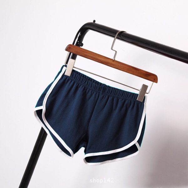 Solid Color Breathable Workout Shorts Women's Candy Color Hot Pants Shorts - Image 5