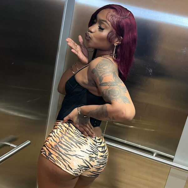 Women's Sexy American Hot Girl Tiger Stripe Pattern Rope Shorts - Image 5
