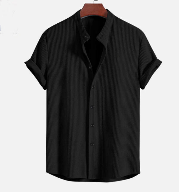 Short Sleeve Loose Shirt Top Summer Mens Clothing - Image 5