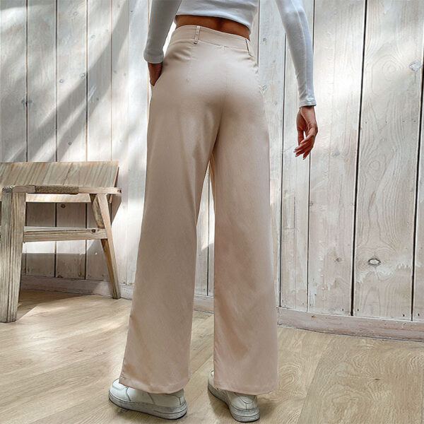 Women's Casual Slacks Splicing Straight-leg Pants - Image 2